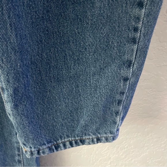 Zara Woman’s Paper Bag Denim Jeans Blue Wash Size:2 Preloved - Picture 8 of 12